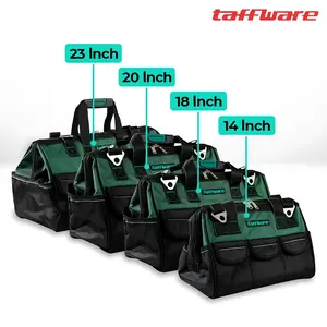 Taffware Tool Bag Tas Perkakas Besar Anti Air with Hard Cover Dan Reflective