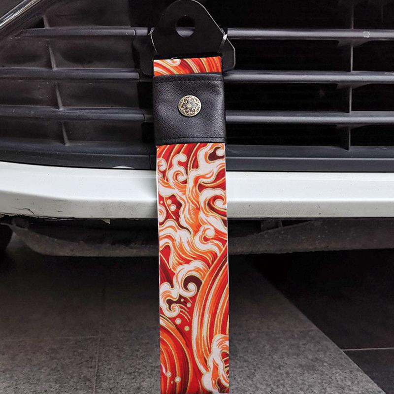 Product Introduction of Tow Strap Car Modification Sports Koi Red For Ancient Japanese style Bumper Traction Rope Trailer Hook Fit for Decorative Belt 20