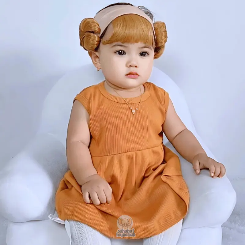 ALILA Hijab - Dress Tanpa Lengan Anak Perempuan / Dress Lucu / Dress Anak Perempuan 7