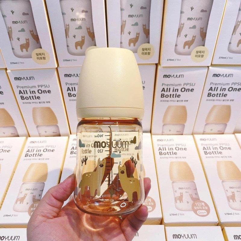 Bình sữa Moyuum Hàn Quốc 170ml/270ml núm mềm. pursuer baby Cho Bé bình nhựa PPSU