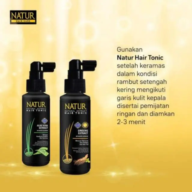 Natur Hair Tonic Ginseng Penyubur Rambut 90ml