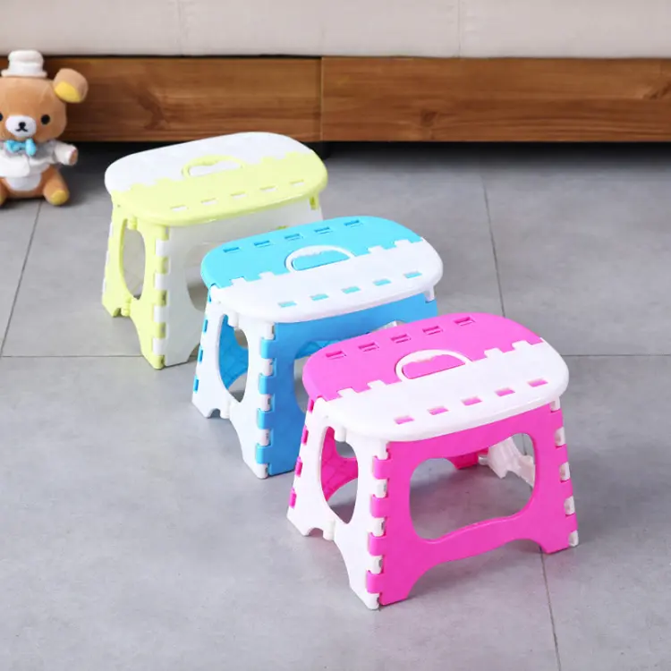 Kursi Mini Lipat Portable Praktis Kursi Anak anak Plastik Tebal Unik Murah