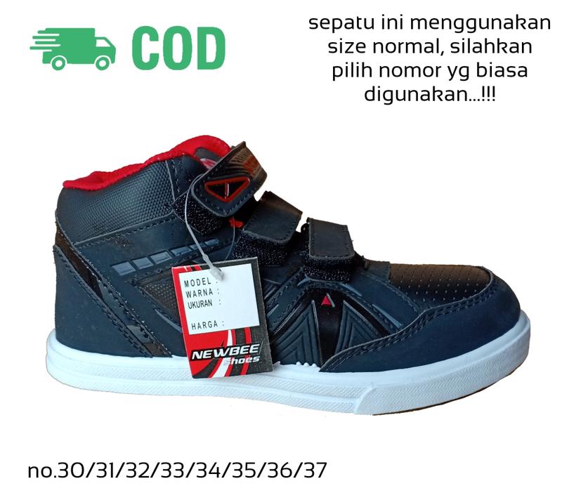 Sepatu Sekolah Anak  Perempuan Cewek Cowok Warna Hitam Murah Tali Perekat Rekat Velcro Kecil Tanggung Umur Usia PAUD TK SD SMP SMA Kelas 1 2 3 4 5 6 7 8 9 0 Tahun.TKTK02 Putih Bayi Laki-Laki 5