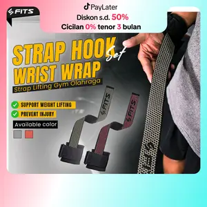 SFIDN FITS Strap Hook Set Wrist Wrap Strap Lifting Gym Olahraga