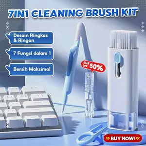 7 in 1 Set Pembersih, Membersihkan Keyboard, Earphone Bluetooth, Layar Ponsel, Dan Menghilangkan Debu Secara Efektif