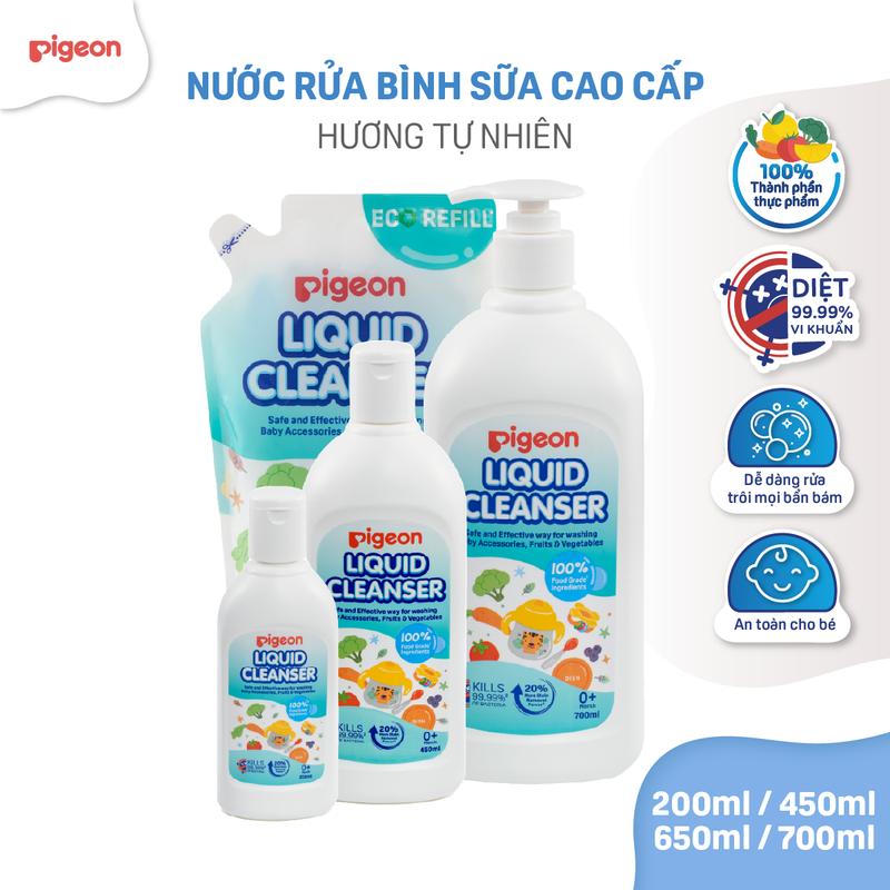 Nước rửa bình sữa Pigeon Hương Yuzu