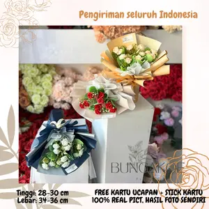 BOUQUET BUNGA BABY ROSE - BUKET BUNGA PALSU BOUQUET ARTIFICIAL FLOWER BUCKET BUNGA WISUDA BUNGA ULANG TAHUN BUKET SIDANG BUCKET BUNGA PALSU BOUQUET VALENTINE KADO HADIAH HARI VALENTINE