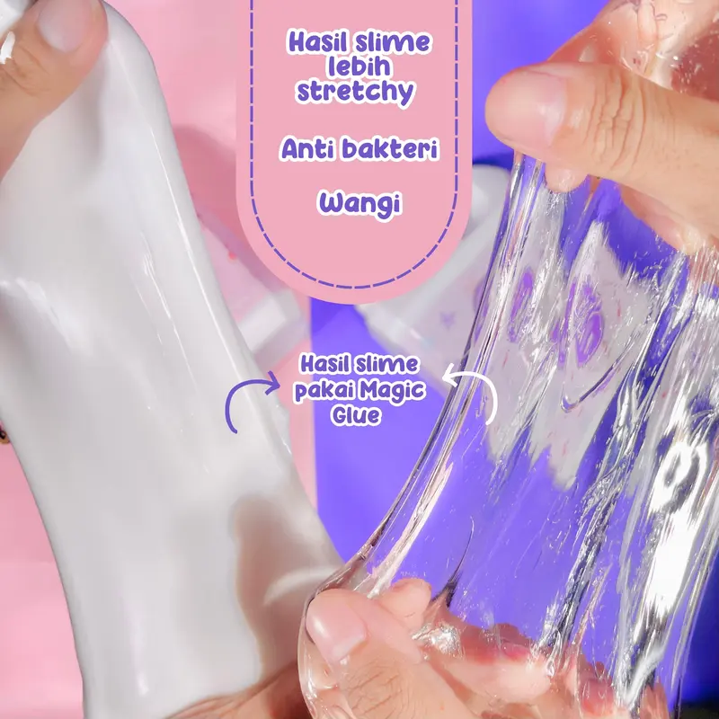 Magic Glue by Slime Bintaro || Clear Glue || White Glue || White Glue dan Clear Glue Termurah || Clear Glue dan White Glue 1 Liter || Clear Slime Lem Bening || White Glue Lem Putih || Lem Untuk Slime 2