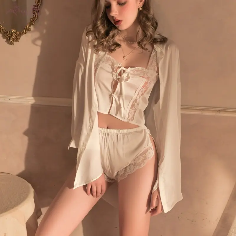 Lingerie Baju Tidur One Set Luaran+inner+celana #8410