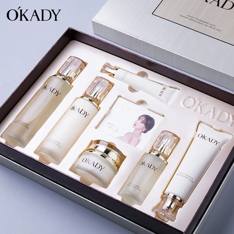 OKADY Profesional Kecantikan skincare korea Set terbaik perawatan kulit GLOWING , MEMUTIHKAN , MENCERAHKAN , MELEMBABKAN , meremajakan kulit elastis & kencang 0
