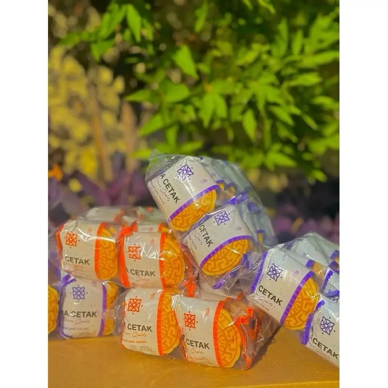 Pia Cetak Moon Cake 1Ball Isi 10pcs Varian Rasa Kacang Ijo Kups - 1
