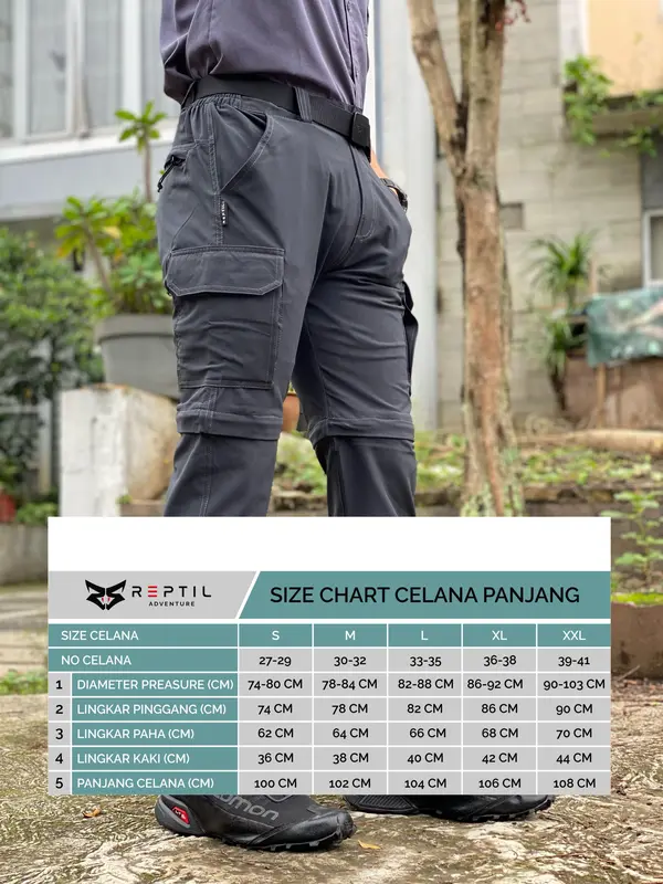 CELANA HIKING SAMBUNG REPTIL ADVENTURE COASTAL Series Panjang 8