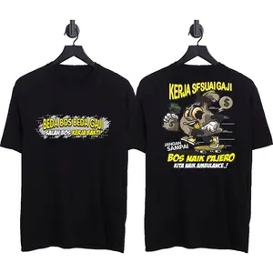 QQ KAOS KERJA SESUAI GAJI BOS NAIK PAJERO PAKAIAN PRIA TSHIRT