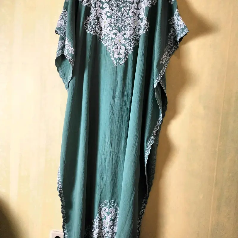 Kaftan bahan Crinkle premium lembut 4