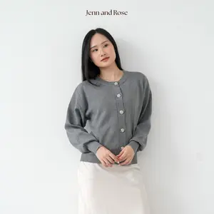 [JENN&ROSE] DUMA Knit Cardigan / Atasan Knit Cardigan Wanita- Basic Long Sleeve Cardigan Outer Wanita Rajut   Kardigan Rajut Wanita - Cardigan Knit Wanita - Women's Knit Cardigan