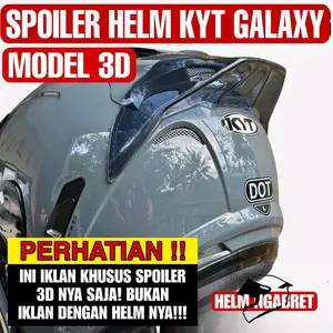 AKSESORIS HELM SPOILER 3D KYT GALAXY