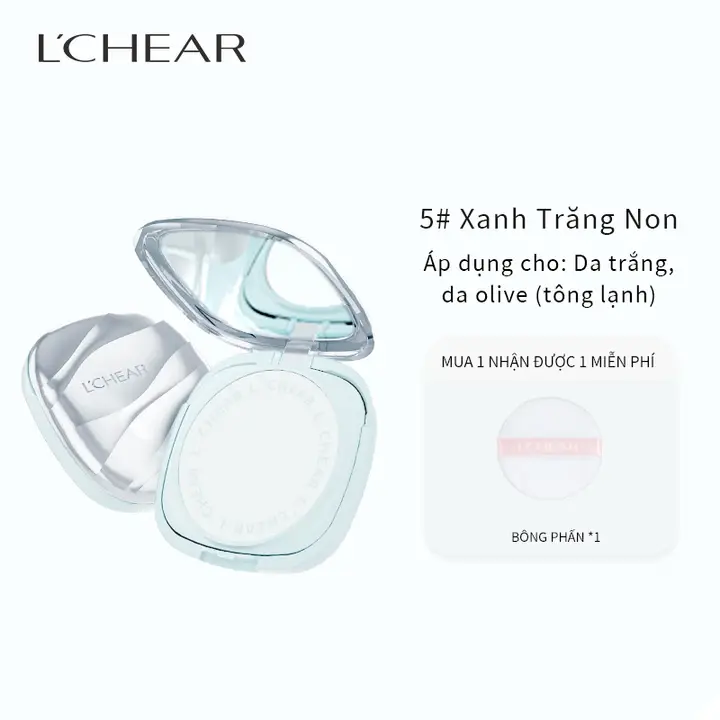 5# Xanh Trăng Non *1 + Bông Phấn Miễn Phí *1