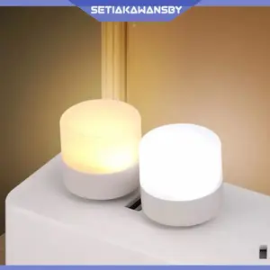 Lampu USB LED T8 Mini Portable Led Ukuran Kecil Bulat Bohlam Led Terang Untuk Lampu Tidur