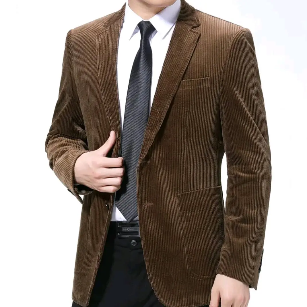 Blazer Jas Corduroy Cowok Keren - DaffStore - Pria, Distro