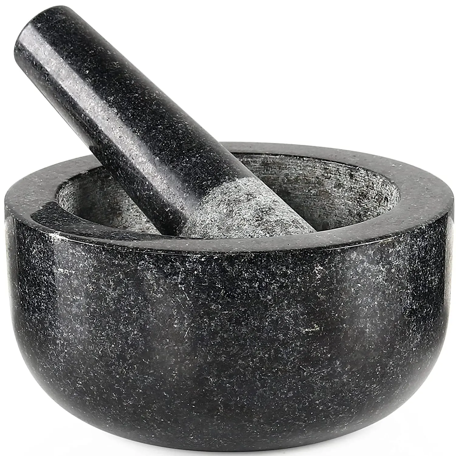 Pestle and Mortar Set Granite Stone Spice & Herb Crusher Home Kitchen Tool