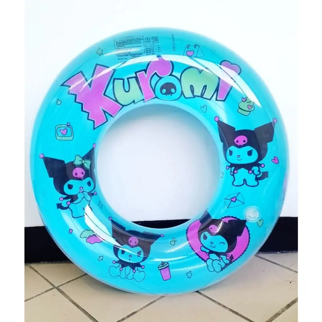 Pelampung Ban Renang anak bulat  diameter 60cm - Ban Bulat 60cm Motif Kuromi Bening