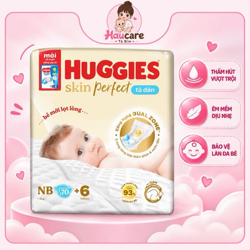 Tã bỉm dán/quần Huggies Skin Perfect chính hãng
