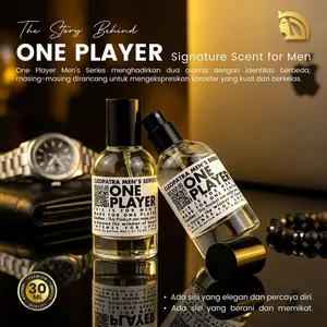 Cleopatra Men's Series One Player Parfum Pria Woody 30ml & Lumiere 30ml Aroma Melon Mandarin Lemon Elemi Mawar Pal Dive Signature Scent for Men