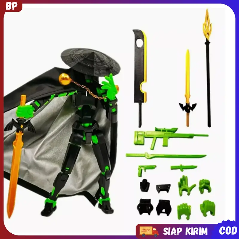 [Siap Kirim] Pendekar Pedang Dummy 13 Action Figure High Quality | Mainan Lucky 13 | Titan 13 0