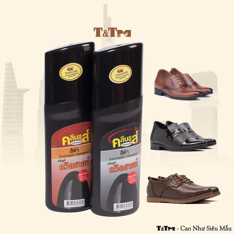  Xi Nước Đánh Bóng Giày T&Tra 45ml - dung dịch dưỡng đồ da thật 