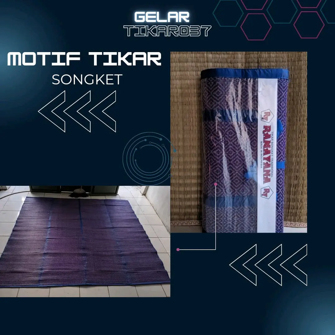 ForceX Tikar Lipat Mendong Ukuran 2x2Meter Lebar Outdoor Camping KualitasSuper Cocok untuk Berkumpul atau Acara Apapun