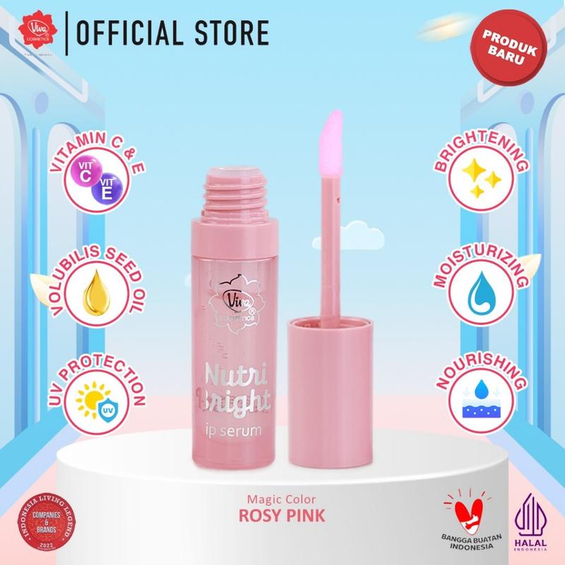 Viva Nutri Bright Lip Serum With AVOCADO OIL, VITAMIN C & E - 2.5ml untuk Bibir Kering 4