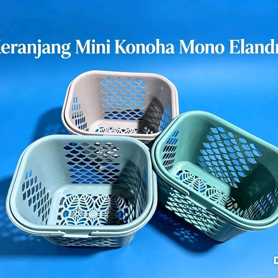 Keranjang Mini Konoha Mono Elanda - Keranjang Plastik Kecil dengan Desain Unik untuk Penyimpanan Barang Berkualitas Tinggi