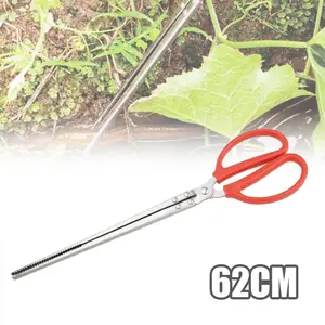 62cm Penjepit Crab Stainless Alat Jepitan Penjepit Sampah Serbaguna Alat Capit Tongs Flat Gunting Seafood