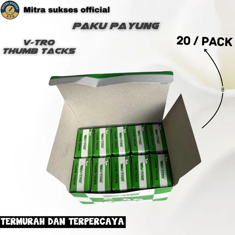 PAKU PAYUNG PINES V-TRO STARK 1 BOX ISI 10 PACK Stationery 0