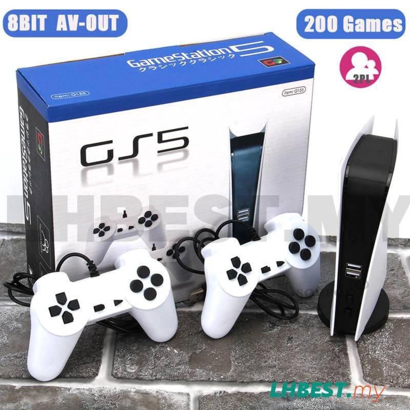 Máy Chơi Game Cầm Tay 5 Video Với 200 Trò Chơi Cổ Điển 8 Bit Gs5 Tv Consola Có…