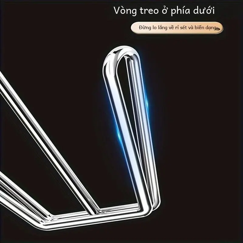 Móc Treo Giá Để Giày Bằng Thép Không Gỉ, Có Sẵn Trong 3 / 6 Cái, Dụng Cụ Sắp Xếp Giày Treo Bằng Kim Loại, Giá Phơi Đồ Tiết Kiệm Không Gian, Có Móc, Cho Thanh Treo Tủ Quần Áo, Màu Bạc, Phụ Kiện Đựng Đồ Gia Dụng Và Giặt Là 6