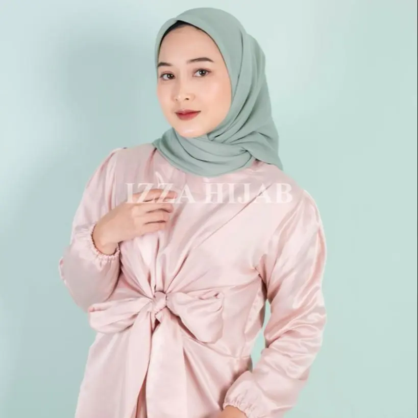 BELLA SQUARE POLYCOTTON PREMIUM Muslim Jilbab
