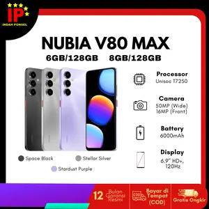 ZTE NUBIA V80 Max 6GB/128GB 8GB/128GB - Garansi Resmi Nasional