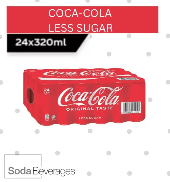 COKE ORIGNAL TASTE - LESS SUGAR (320ML X 24)