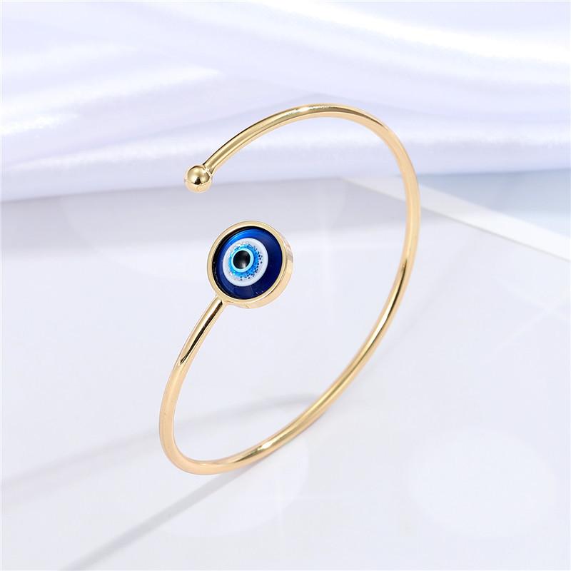 กำไลข้อมือโบฮีเมียน ตา Evil Eye ทำมือ ทองคำโชคดี ตาเติร์ก สีน้ำเงิน เทรนด์ใหม่ กำไลข้อมือคู่ สามารถป
