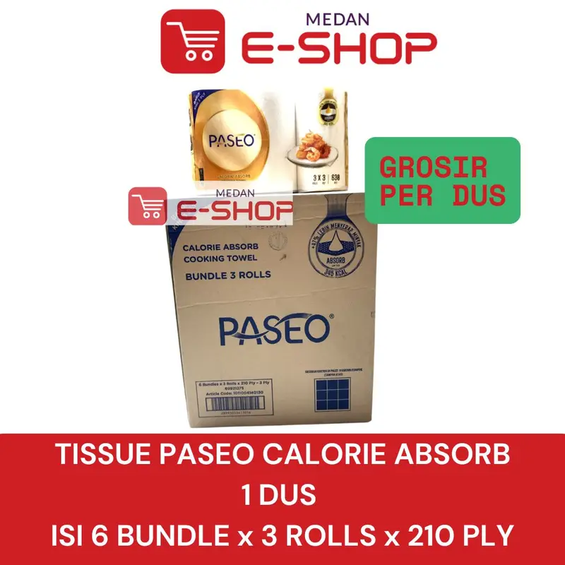 Grosir Tisu Tissue Paseo Dapur Calorie 1 dus isi 6 bundles x 3rolls 0