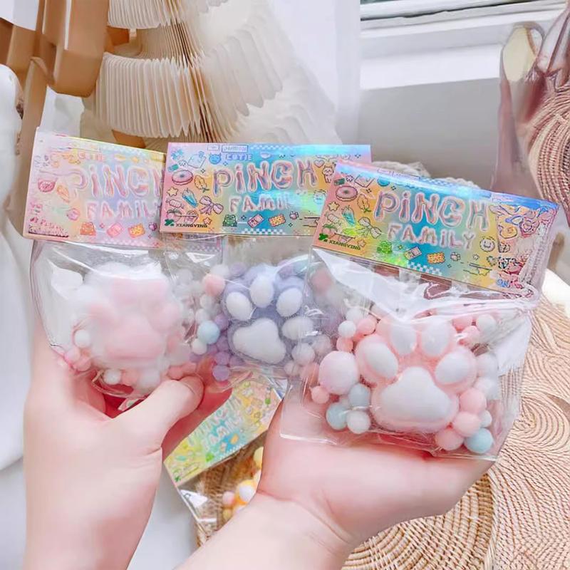 【UBaby】Mainan Anak-anak Taba Squishy Pinch Paw Squeeze Lembut Kucing Pereda Stres Lembut Toys 4