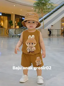 setelan baju labubu anak laki laki usia 1-5 tahun terlaris laki laki Parsel