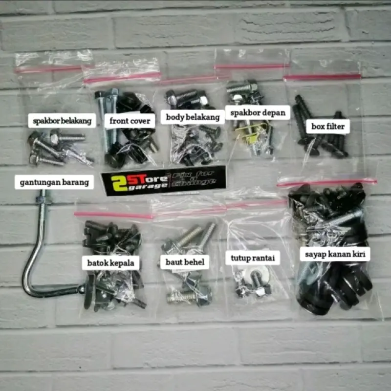 Baud body lengkap Supra X 125 R Fullset / Baut Bodi lengkap supra X 125 D fullset Motorcycle hondaa body set supra x 125 5