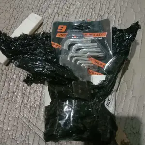 Kunci L Set Bintang 9 pcs mm (Pendek) Kunci L Torx Key Tampered (Ber Lubang)