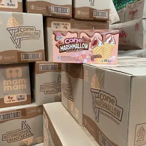 MARSHMALLOW CONE MAMAM SATU BOX ISI 20PCS