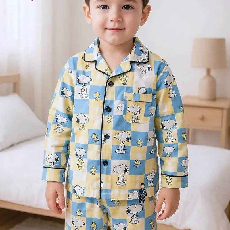[10-57Kg] Đồ Bộ Pijama Bé Trai Họa Tiết Hoạt Hình Vải Lụa 3D Cao Cấp , Mềm Mịn Mát , Thấm Hút Mồ Hôi Tốt - ThaoVySleepwear 2