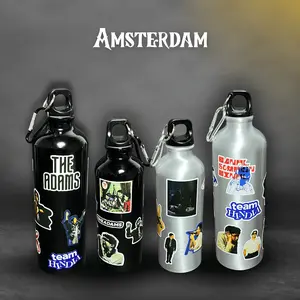 Botol CARABINER Stainless Sports Water Bottle Tumbler Olahraga 750ml & 500ml Stiker band kalcer