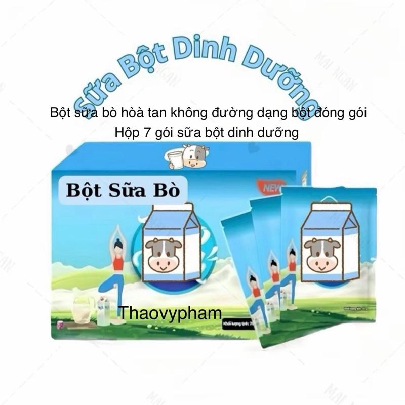 (1HOP)BỘT SỮA BÒ HOÀ TAN KHÔNG ĐƯỜNG/BỘT SỮA DINH DƯỠNG Đóng gói