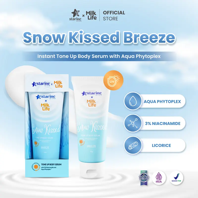 Starinc X Milk Life Snow Kissed Breeze Fun Size Instant Tone Up Body Serum 50Gr Starinc 0